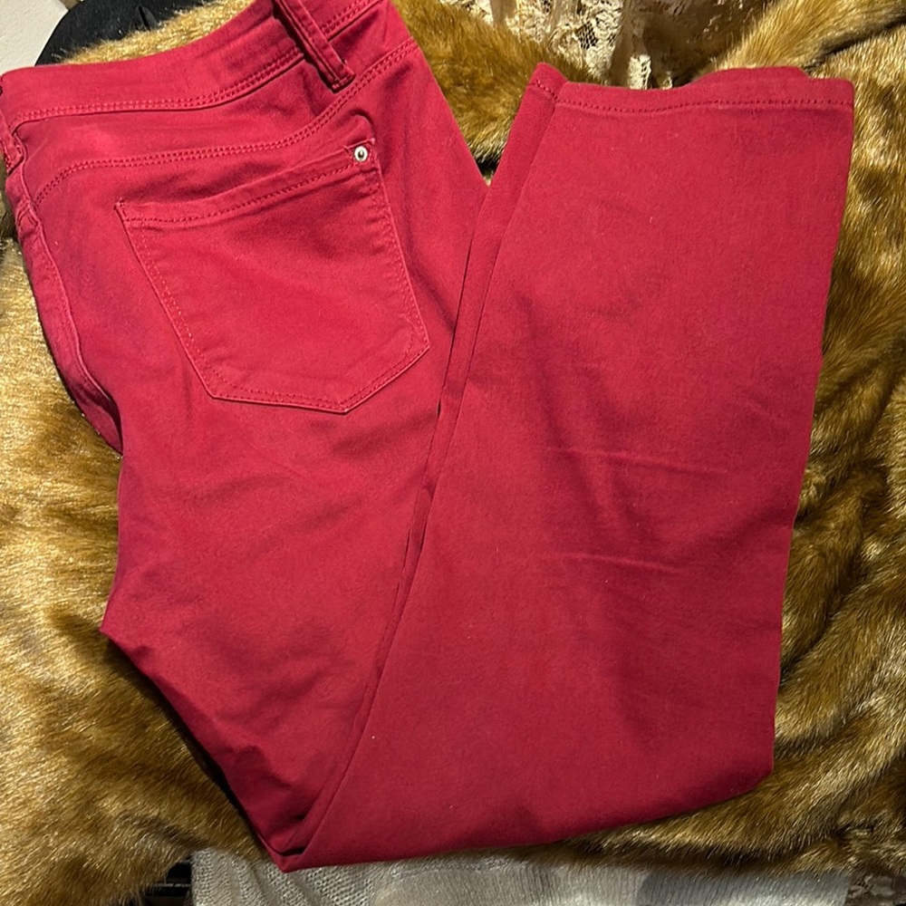 Women's Red Jeans